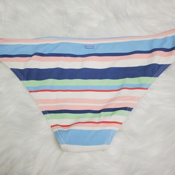 Roxy Striped Bikini Bottom Size XL - Picture 2 of 7